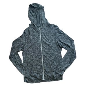 Black District Zip-Up Hoodie